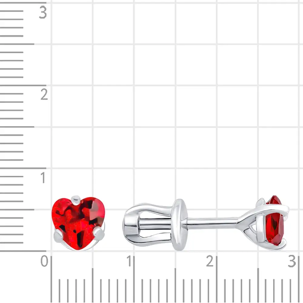 Серьги с фианитами из серебра 925 пробы 3