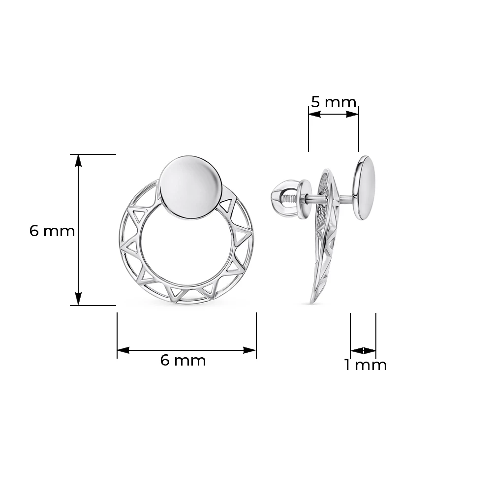 Серьги из серебра 925 пробы