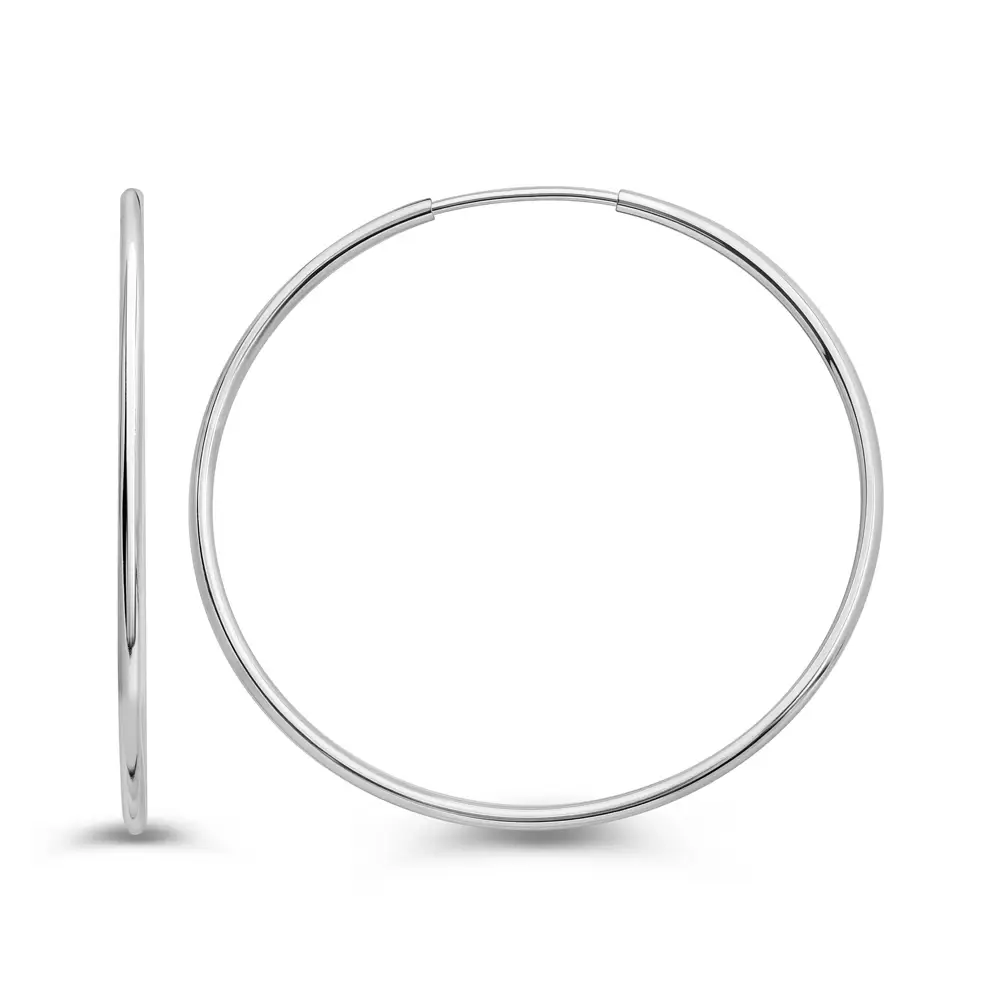Серьги конго из серебра 925 пробы 3