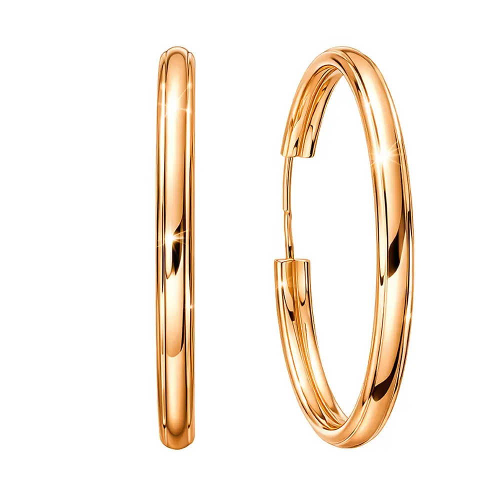 Серьги конго из серебра 925 пробы