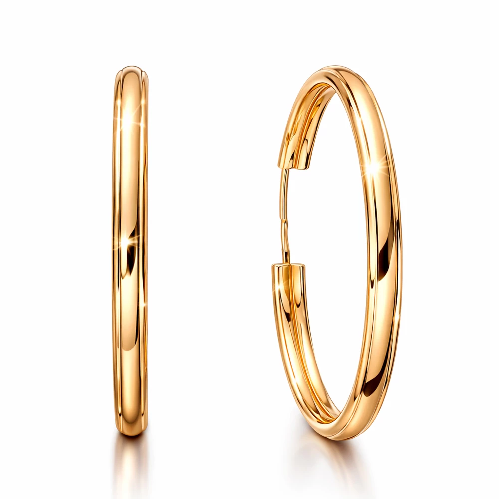 Серьги конго из серебра 925 пробы