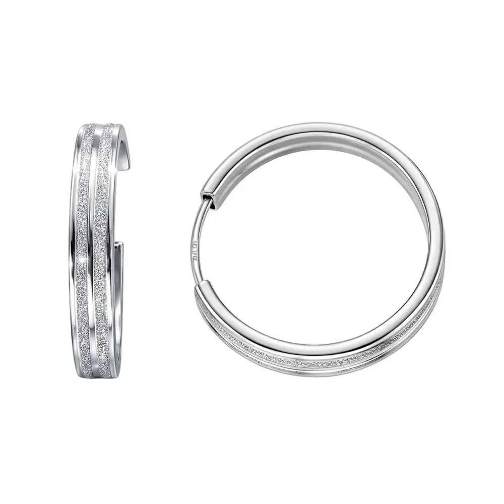 Серьги конго из серебра 925 пробы 2