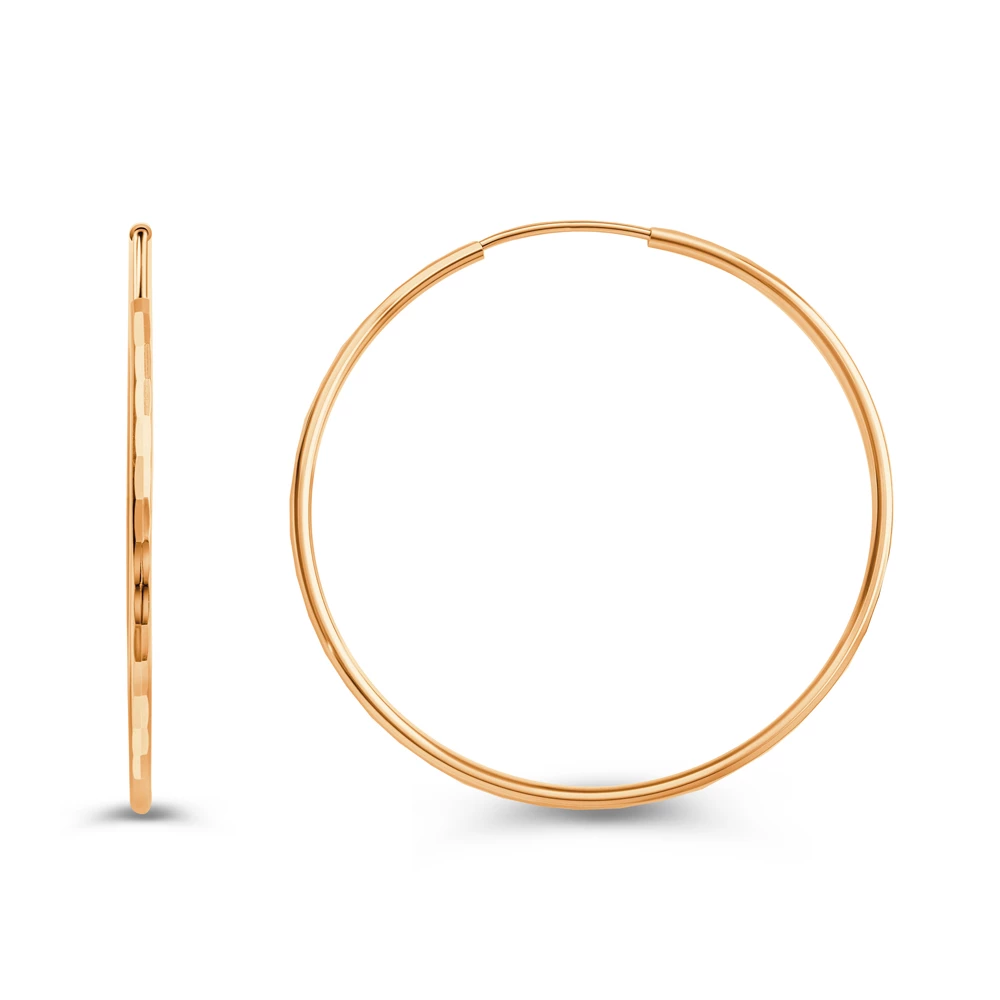 Серьги конго из серебра 925 пробы