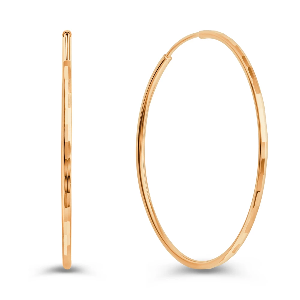 Серьги конго из серебра 925 пробы