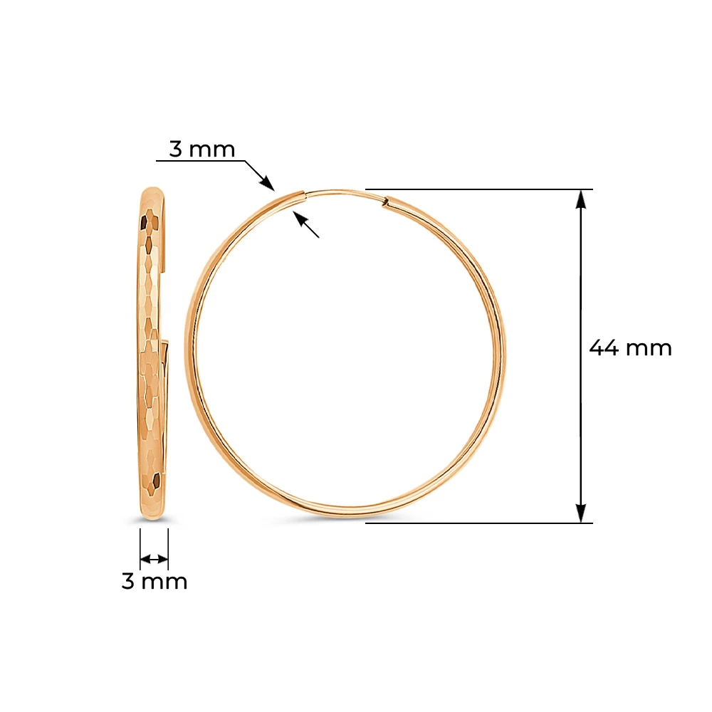 Серьги конго из серебра 925 пробы