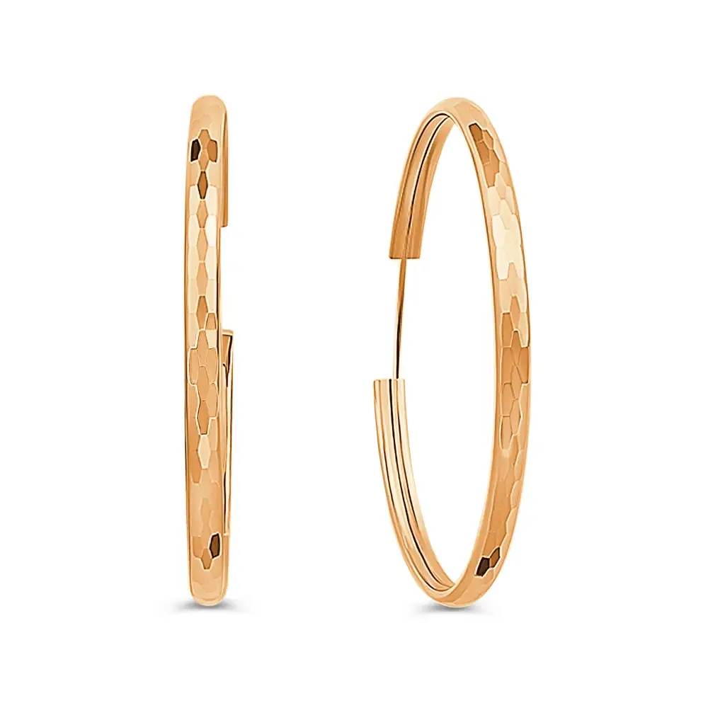 Серьги конго из серебра 925 пробы