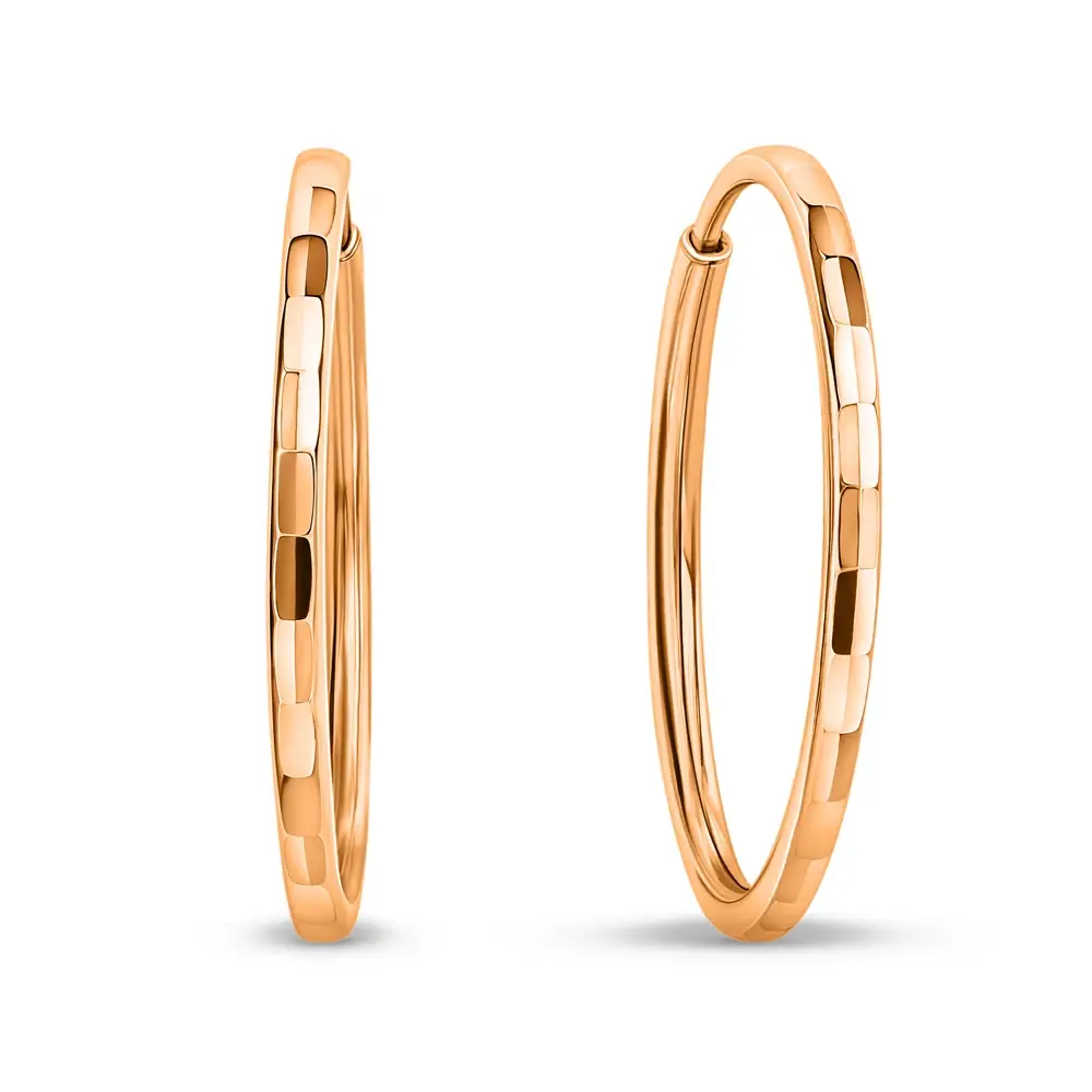 Серьги конго из серебра 925 пробы