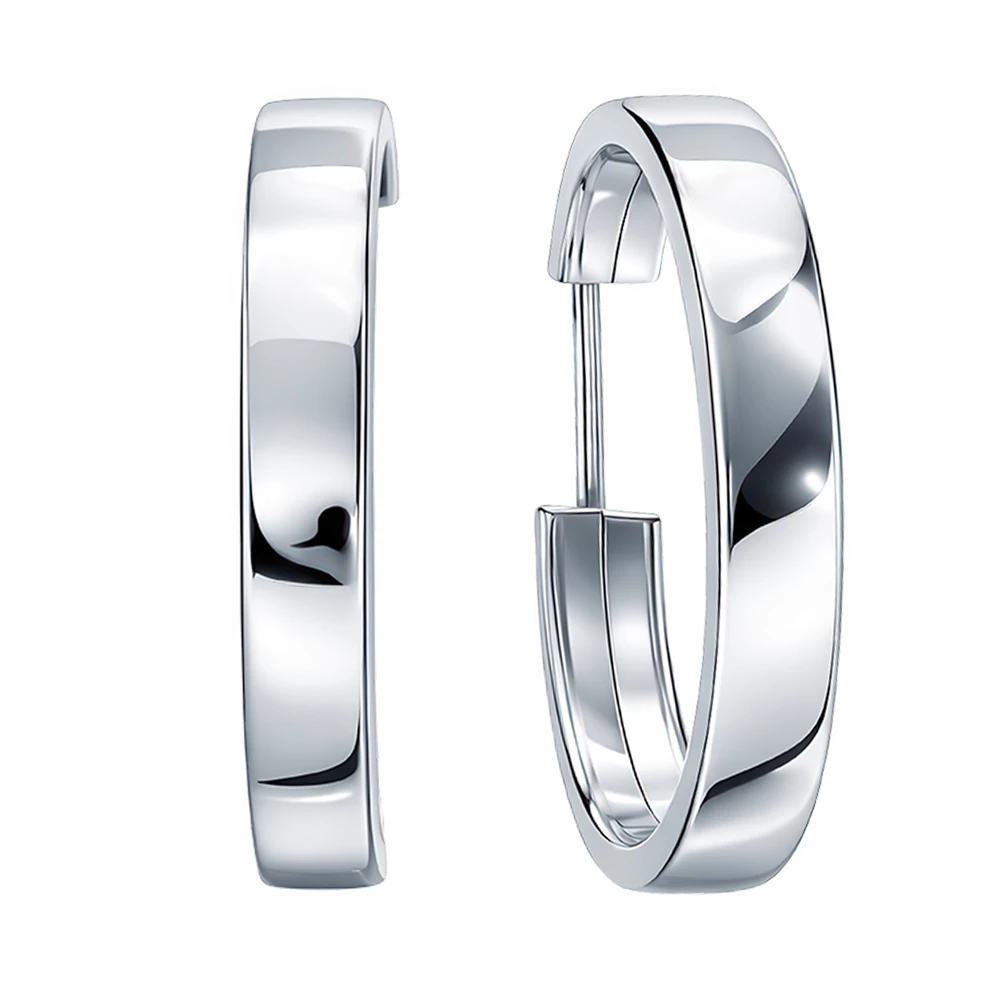 Серьги конго из серебра 925 пробы