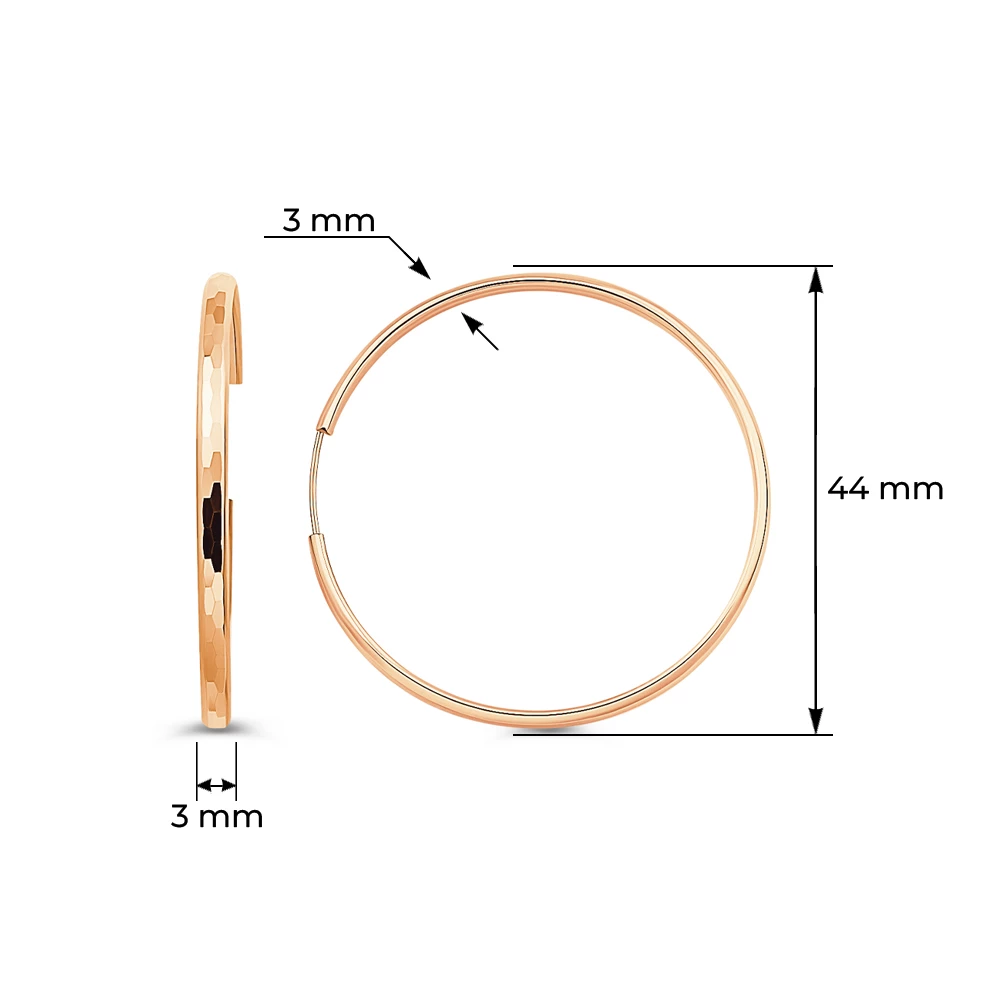 Серьги конго из серебра 925 пробы