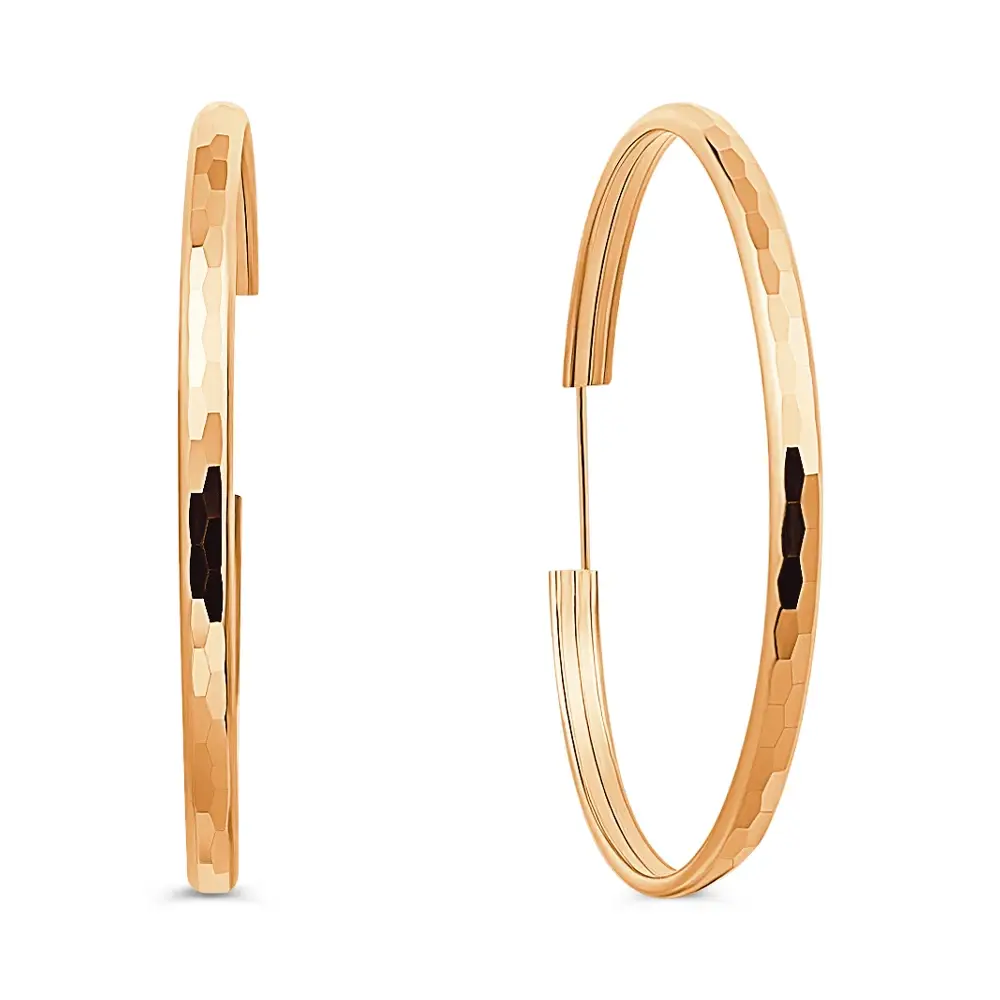 Серьги конго из серебра 925 пробы