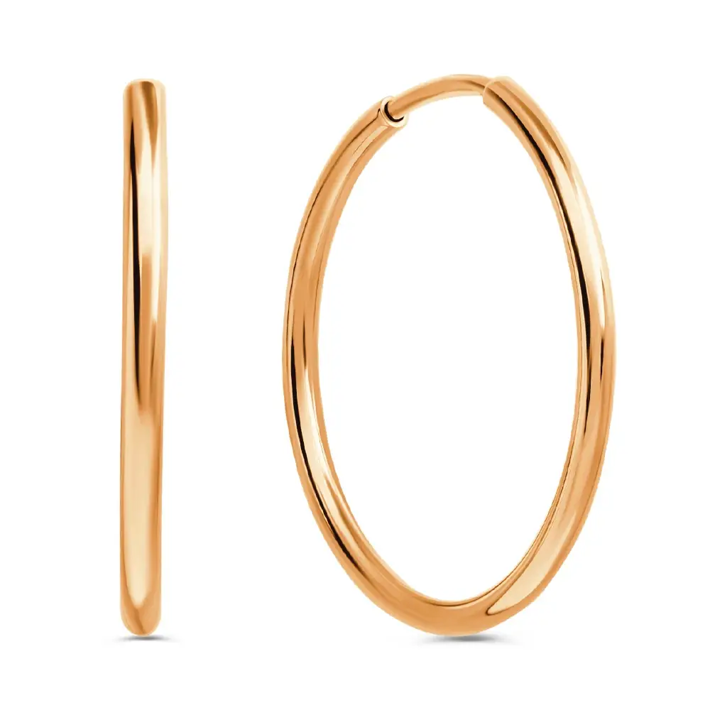 Серьги конго из серебра 925 пробы