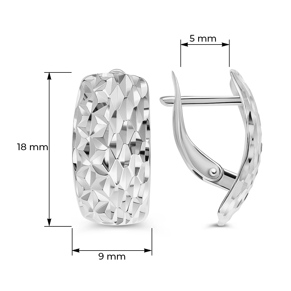 Серьги из серебра 925 пробы