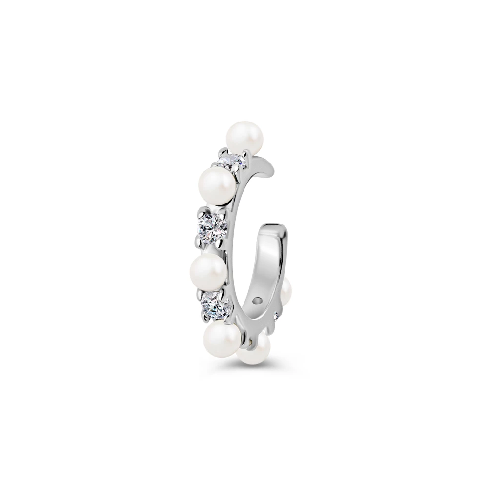 Серьги с жемчугом из серебра 925 пробы