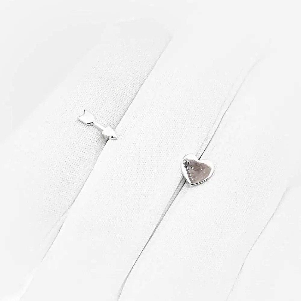 Серьги-продевки из серебра 925 пробы 2