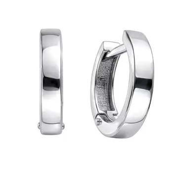 Серьги конго из серебра 925 пробы