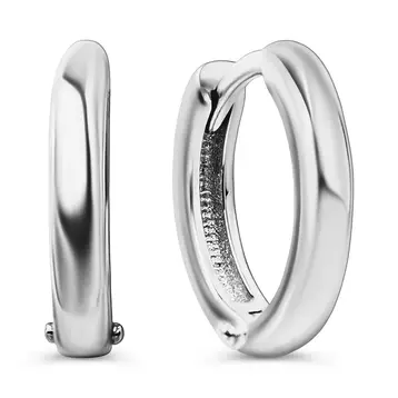 Серьги конго из серебра 925 пробы