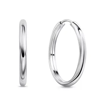 Серьги конго из серебра 925 пробы