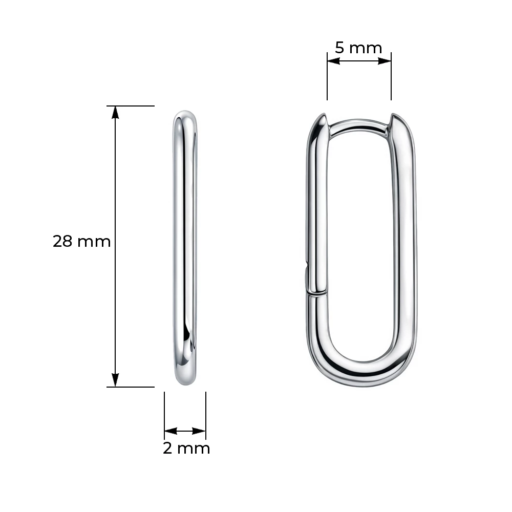 Серьги из серебра 925 пробы