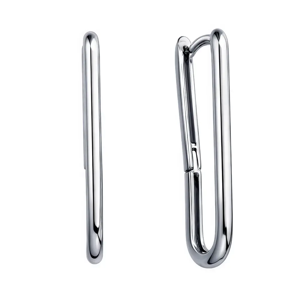 Серьги конго из серебра 925 пробы 1