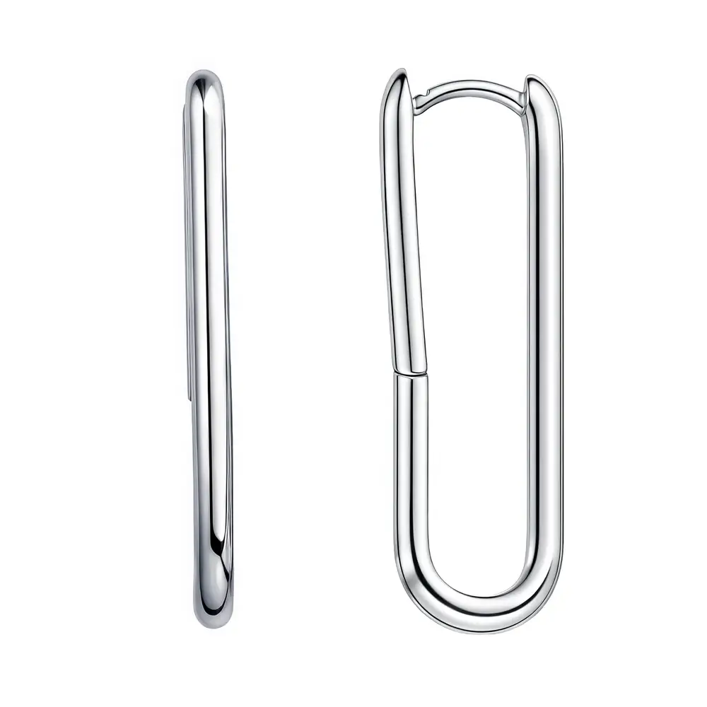 Серьги конго из серебра 925 пробы 2