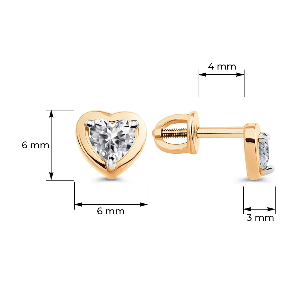 Серьги с фианитами из серебра 925 пробы 4