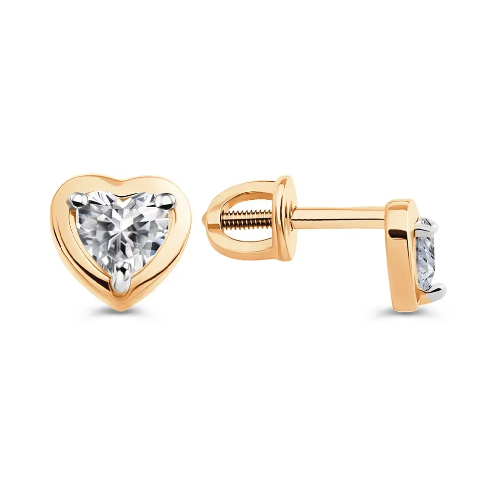 Серьги с фианитами из серебра 925 пробы 3