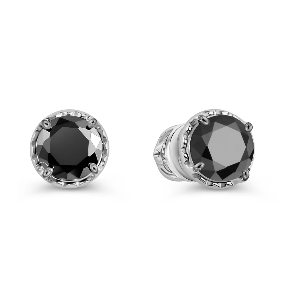 Серьги с фианитами из серебра 925 пробы