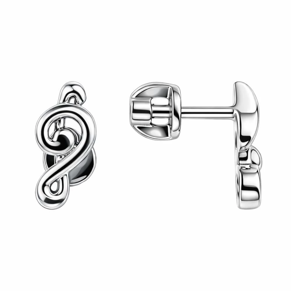 Серьги с фианитом из серебра 925 пробы