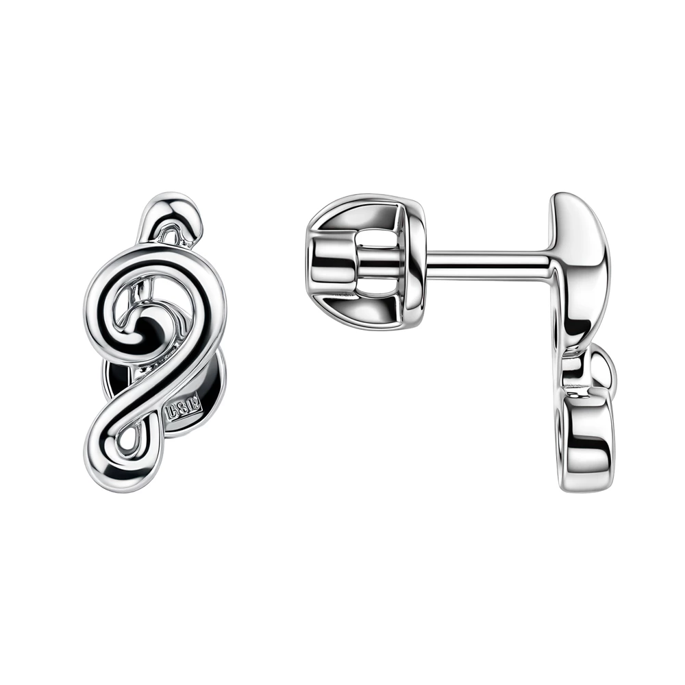 Серьги с фианитом из серебра 925 пробы