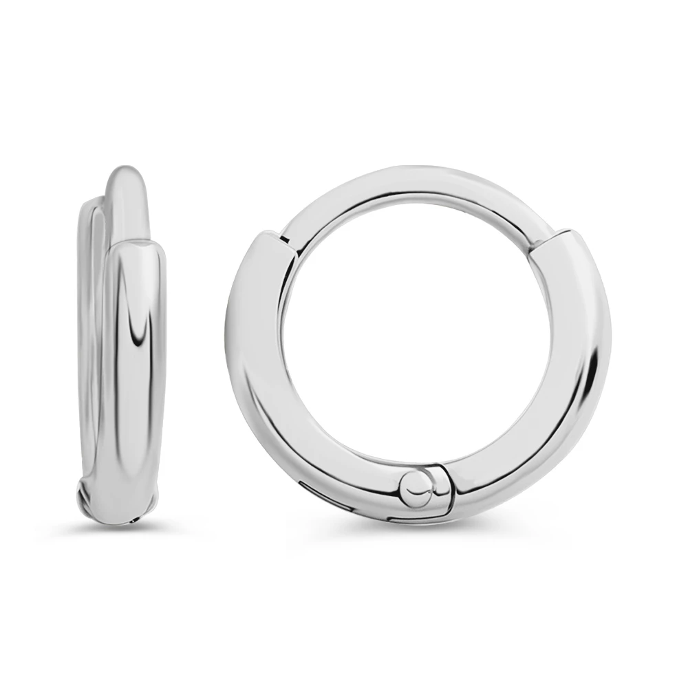 Серьги конго из серебра 925 пробы