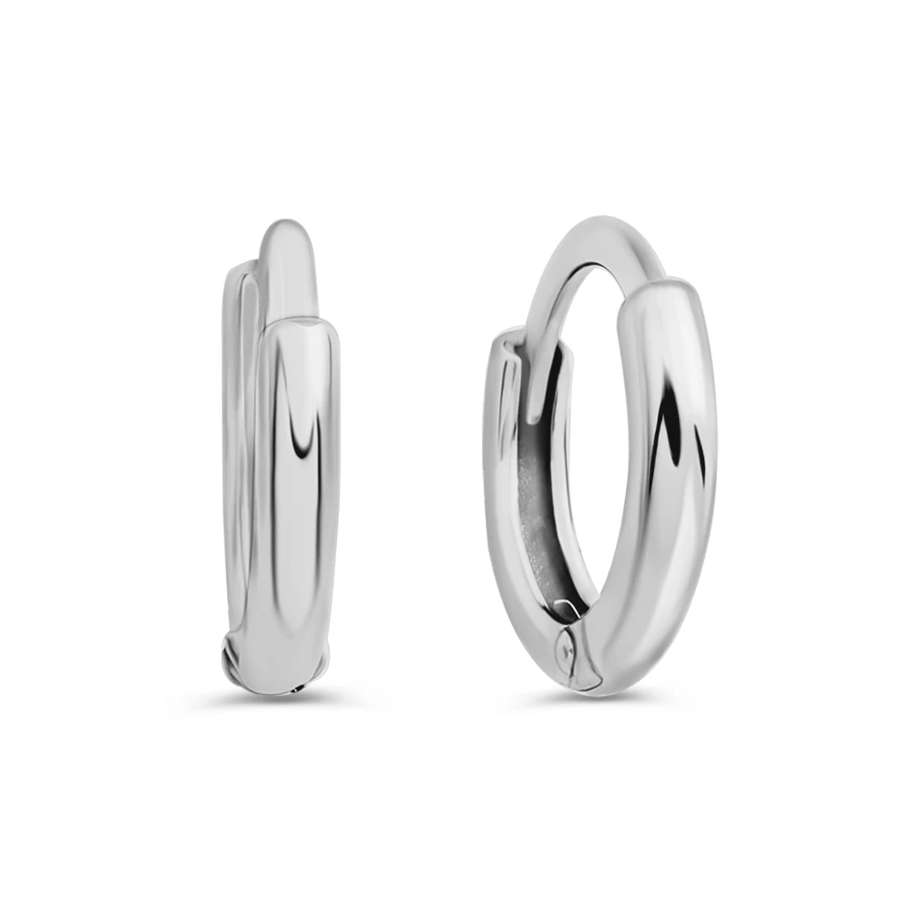 Серьги конго из серебра 925 пробы