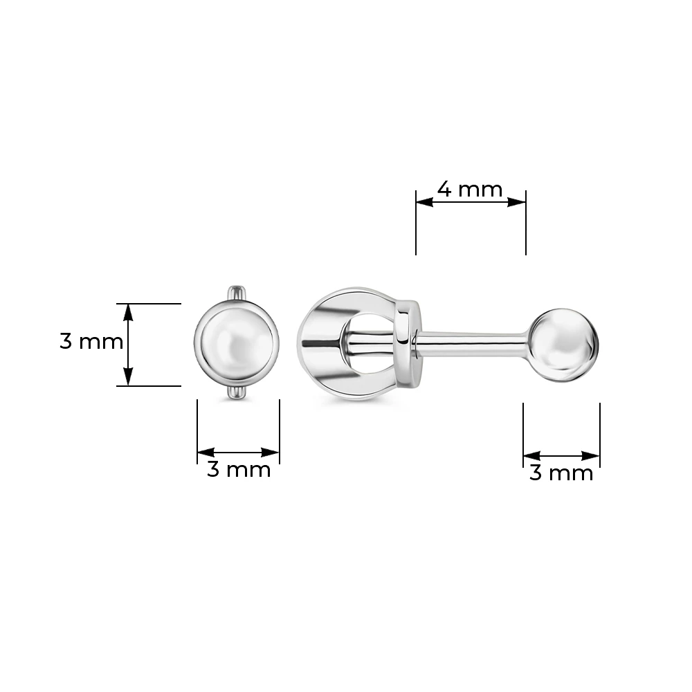 Серьги из серебра 925 пробы