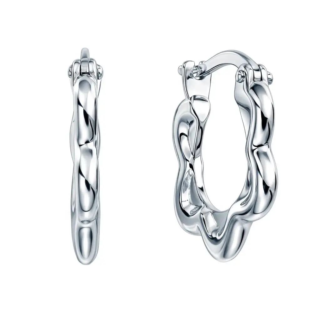 Серьги конго из серебра 925 пробы 1