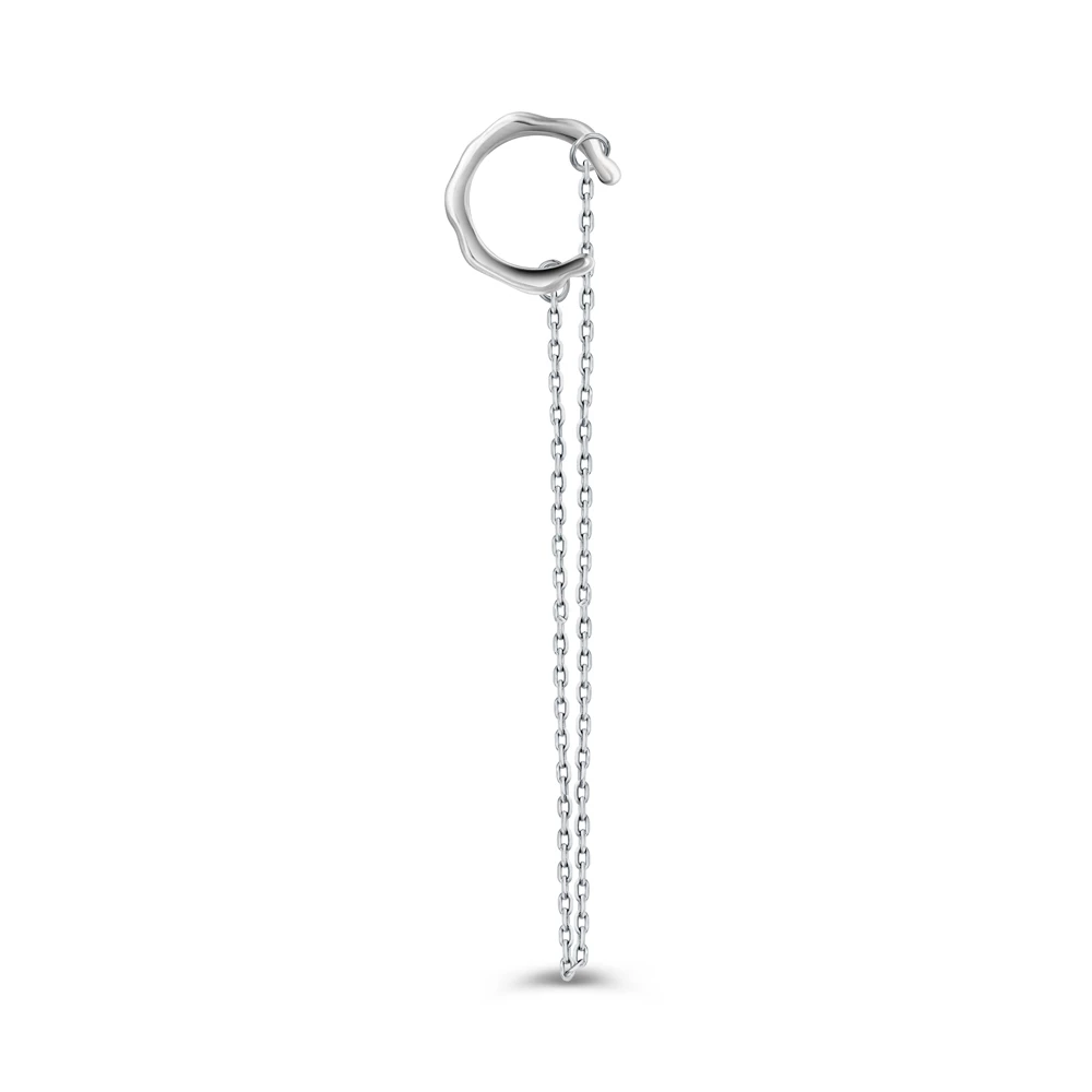 Серьга из серебра 925 пробы