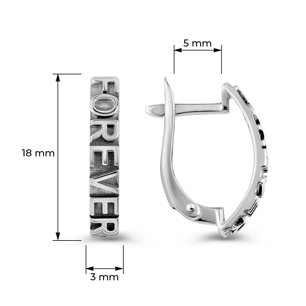 Серьги из серебра 925 пробы