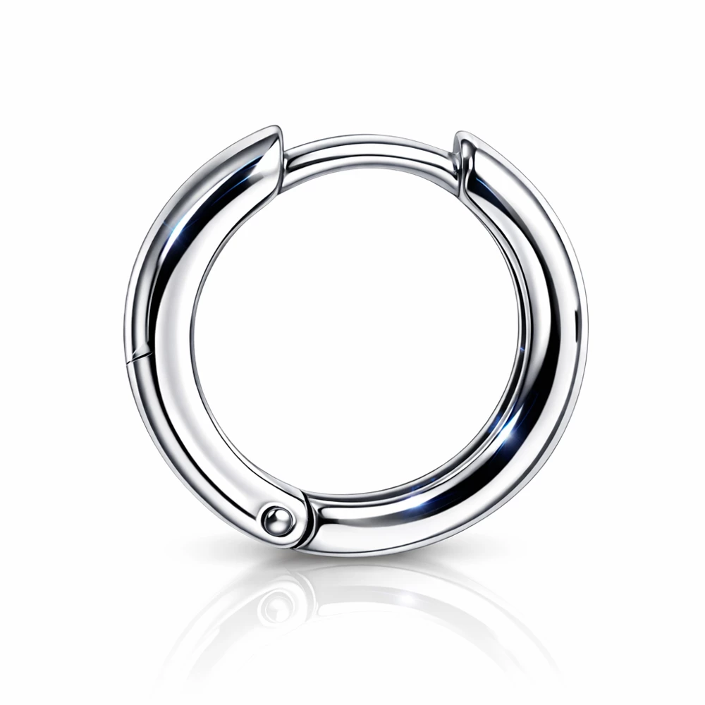 Серьги конго из серебра 925 пробы