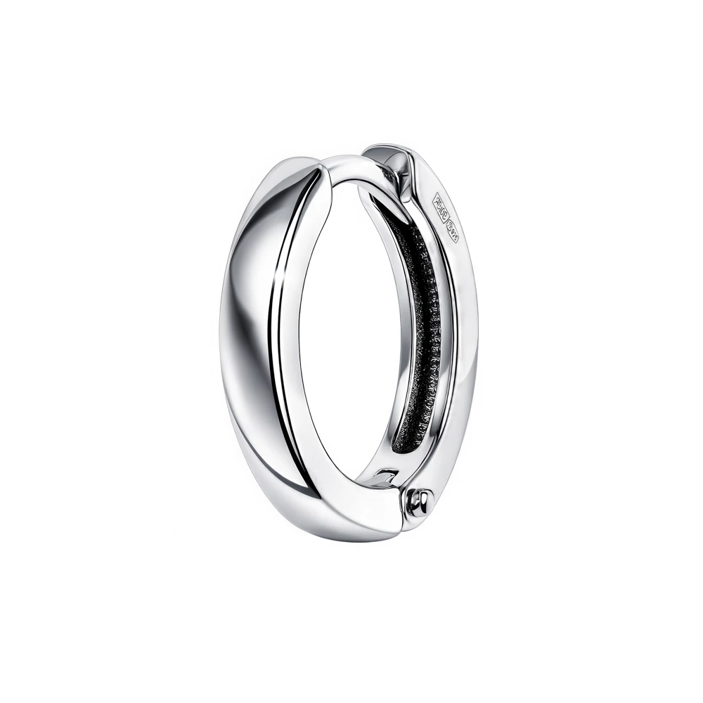 Серьги конго из серебра 925 пробы