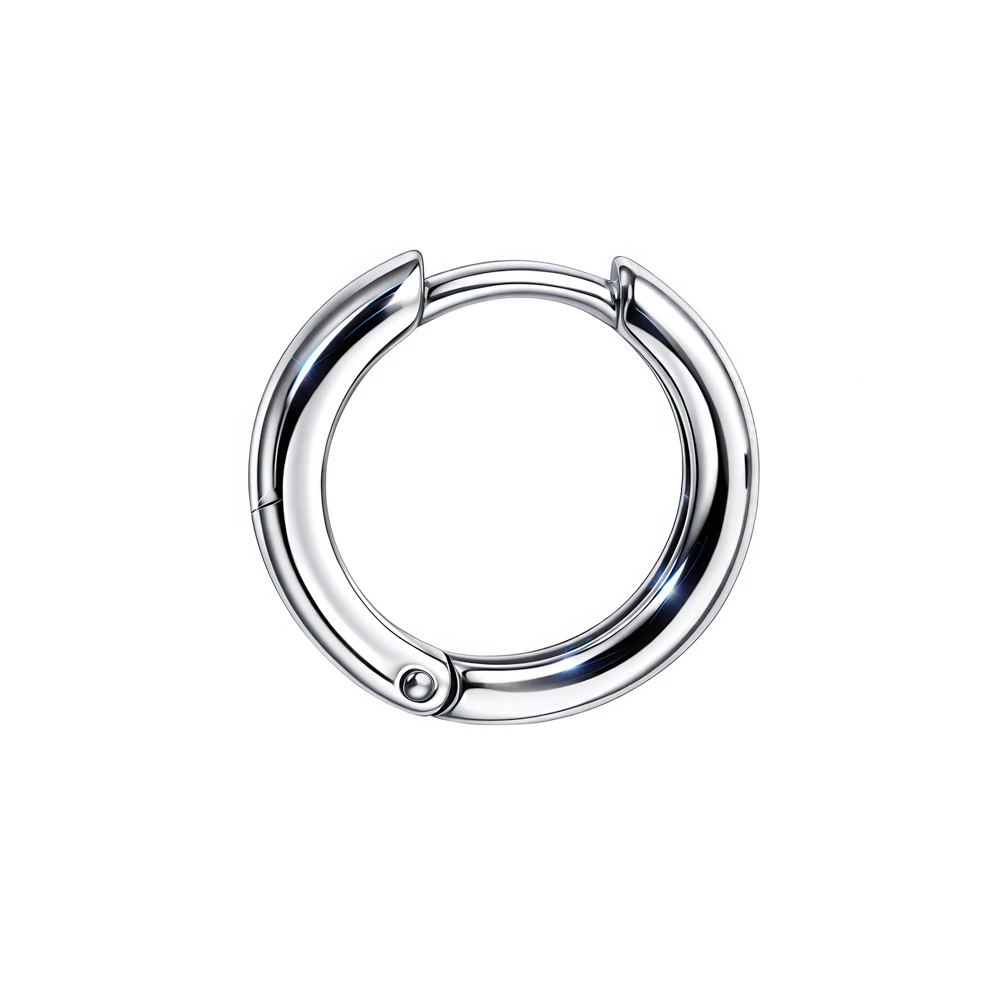 Серьги конго из серебра 925 пробы