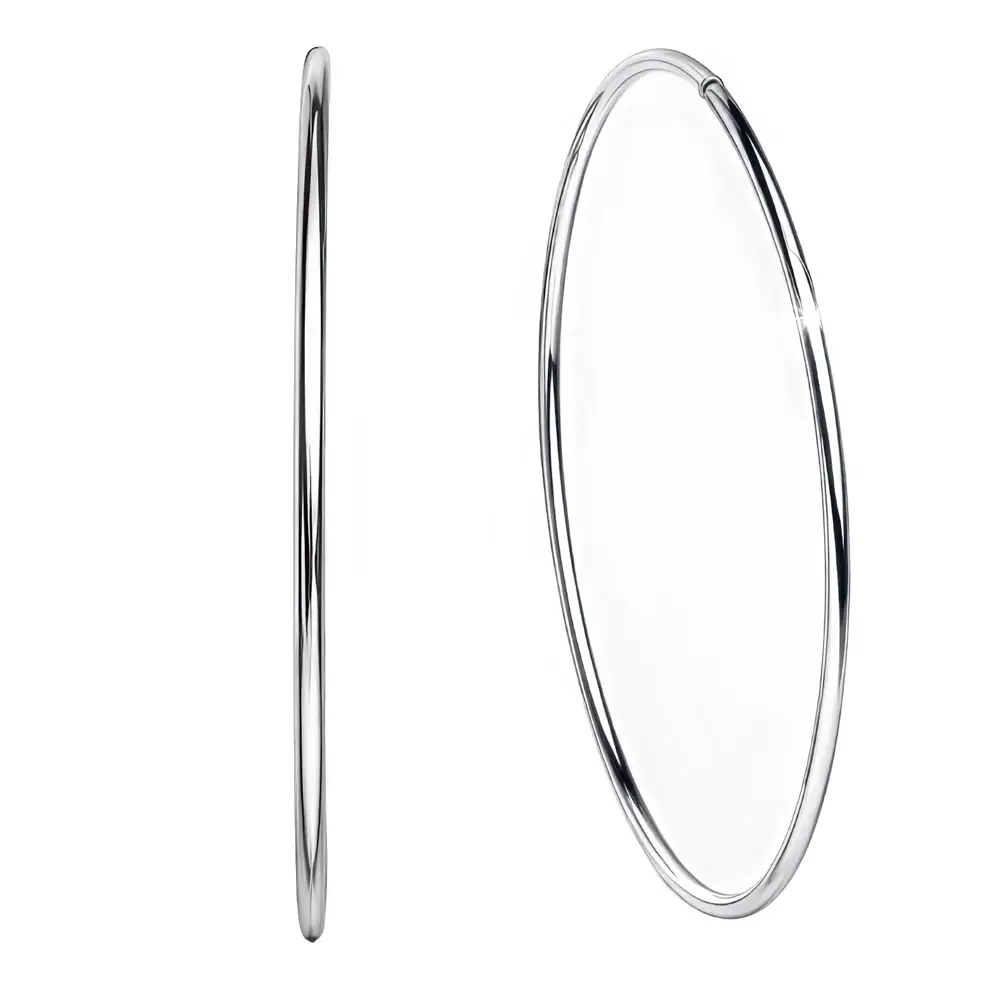 Серьги конго из серебра 925 пробы