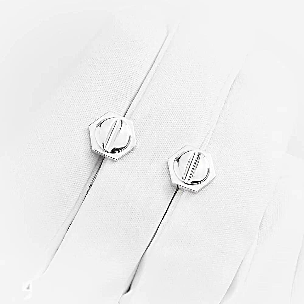 Серьги-продевки из серебра 925 пробы