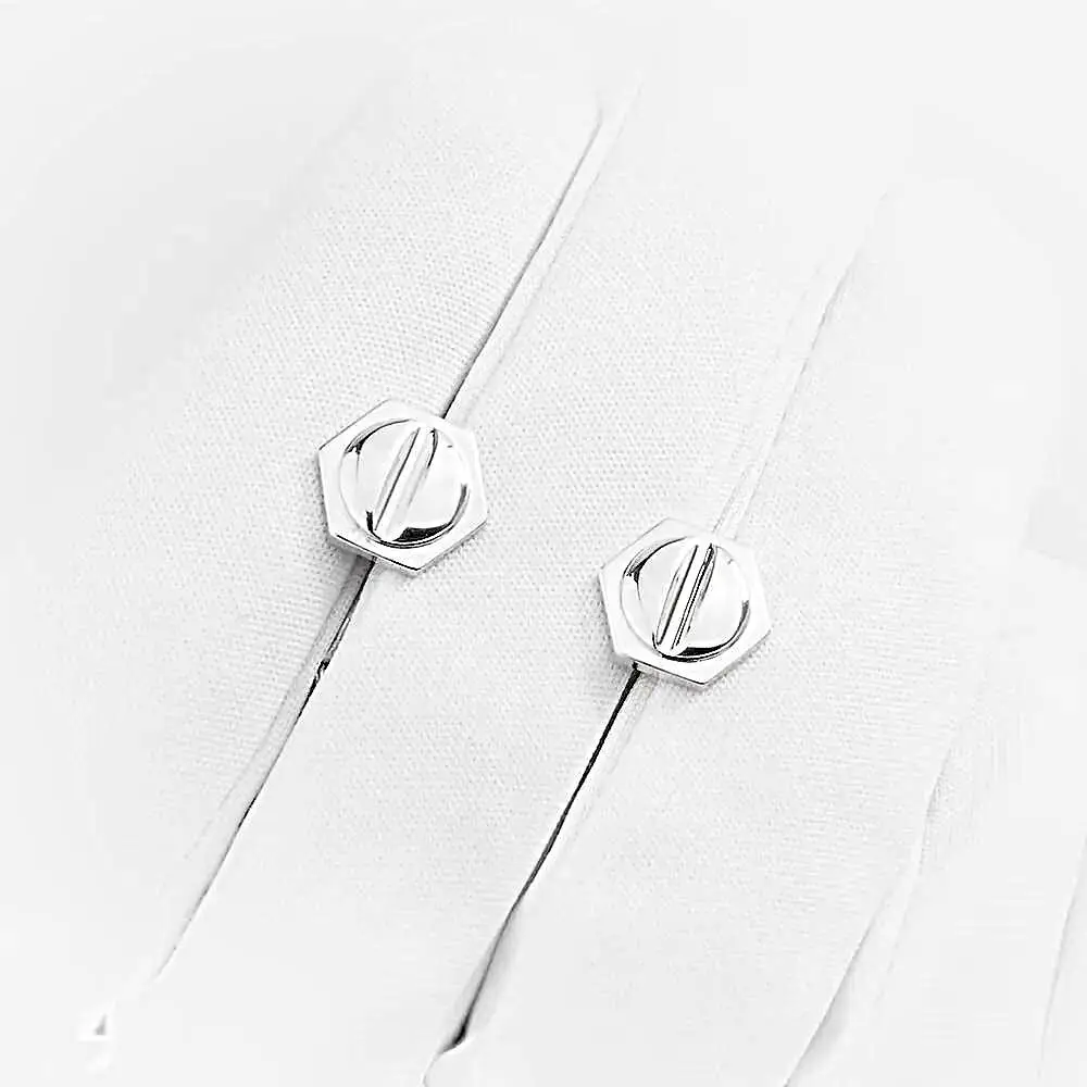 Серьги-продевки из серебра 925 пробы 1