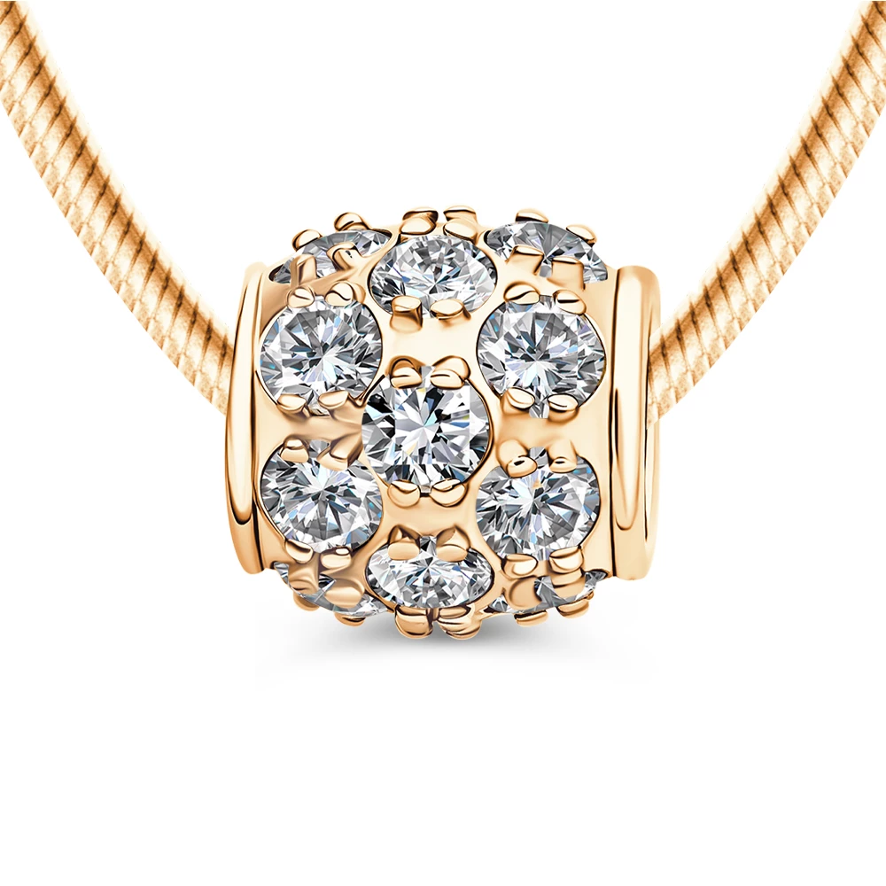 Подвес с фианитами из серебра 925 пробы