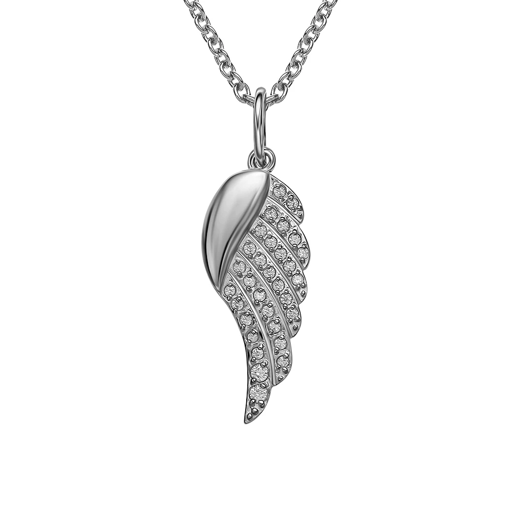 Подвес с фианитами из серебра 925 пробы