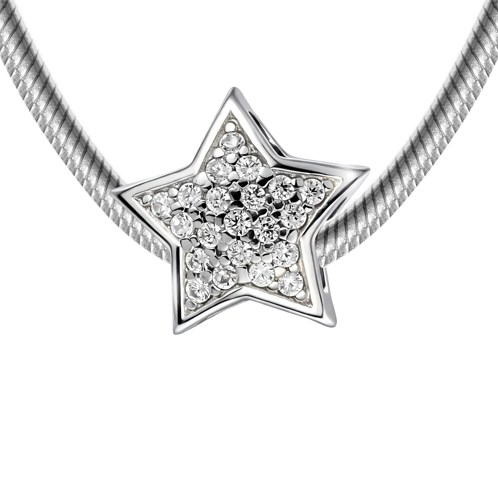 Подвес с фианитами из серебра 925 пробы