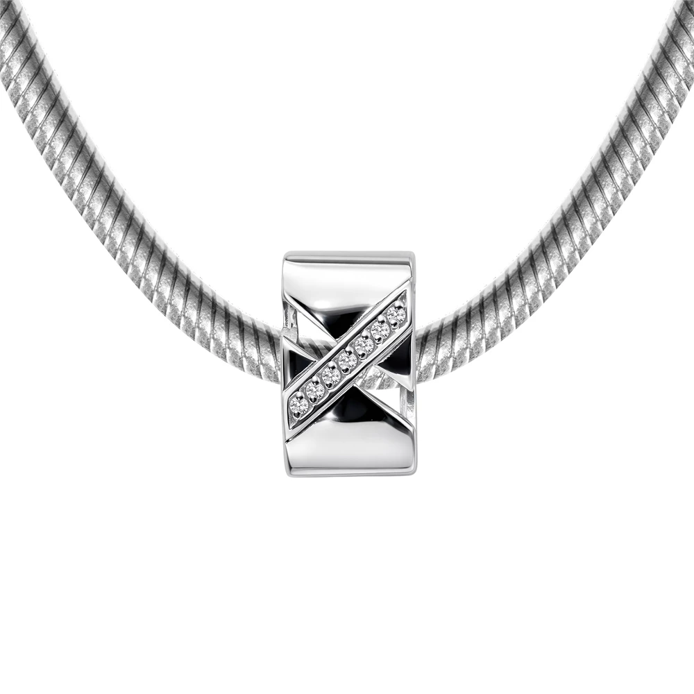 Подвес с фианитами из серебра 925 пробы