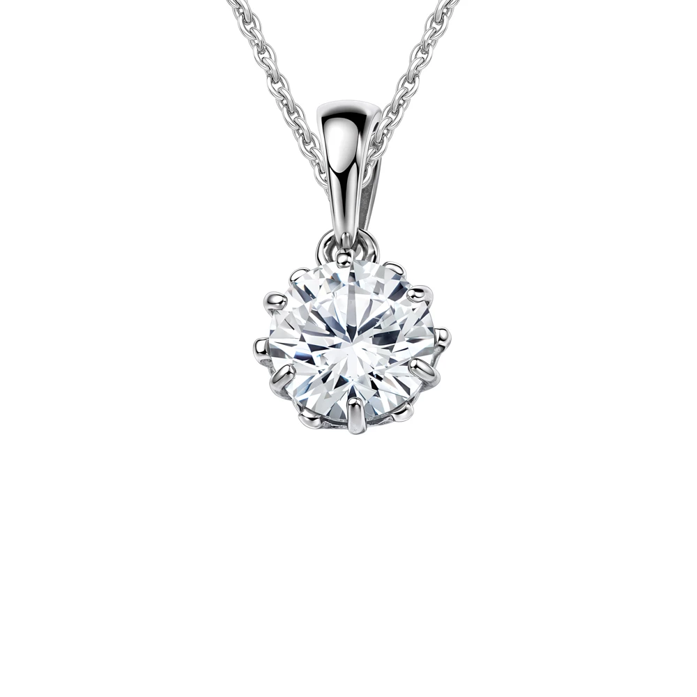 Подвес с фианитом из серебра 925 пробы