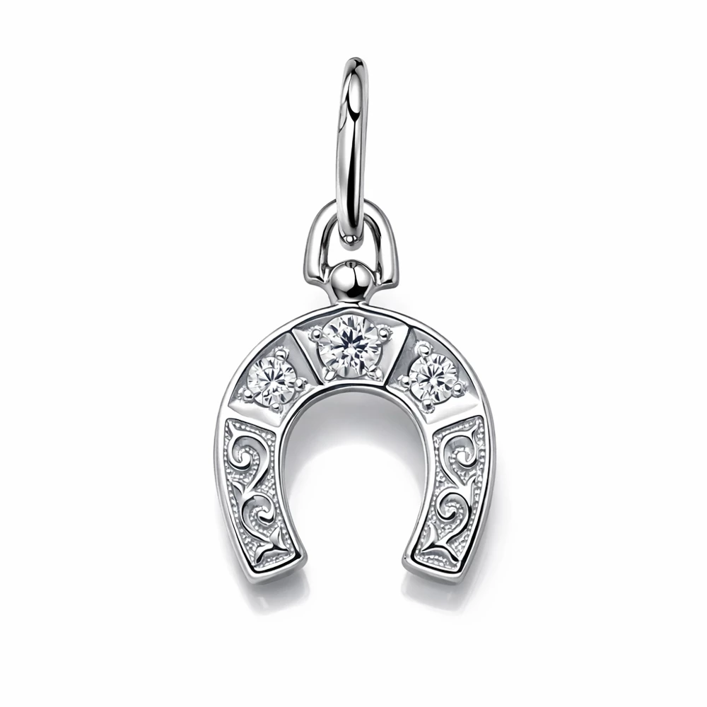 Подвес с фианитами из серебра 925 пробы