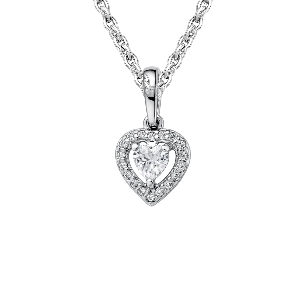 Подвес с фианитами из серебра 925 пробы