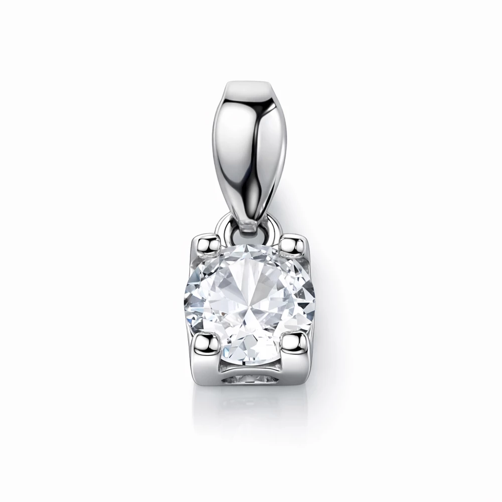 Подвес с фианитами из серебра 925 пробы