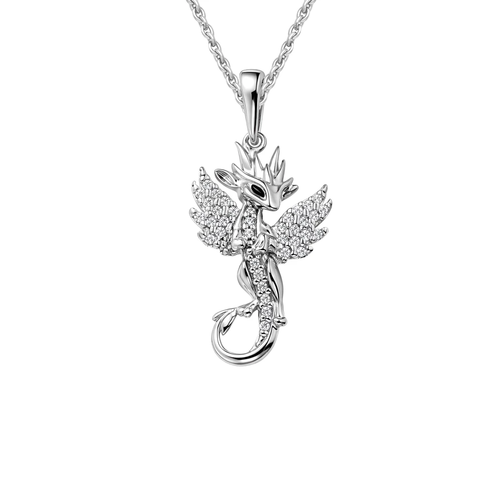 Подвес с фианитами из серебра 925 пробы